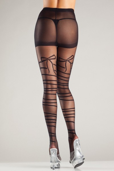 Strumpfhose mit Schleifendesign