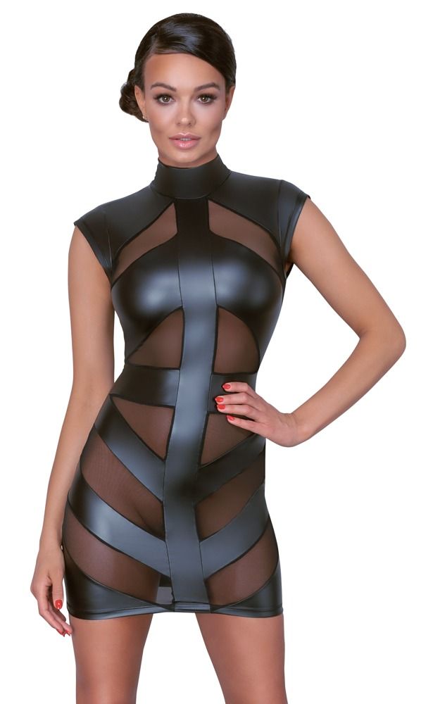 Tailliertes Kleid im Mattlook